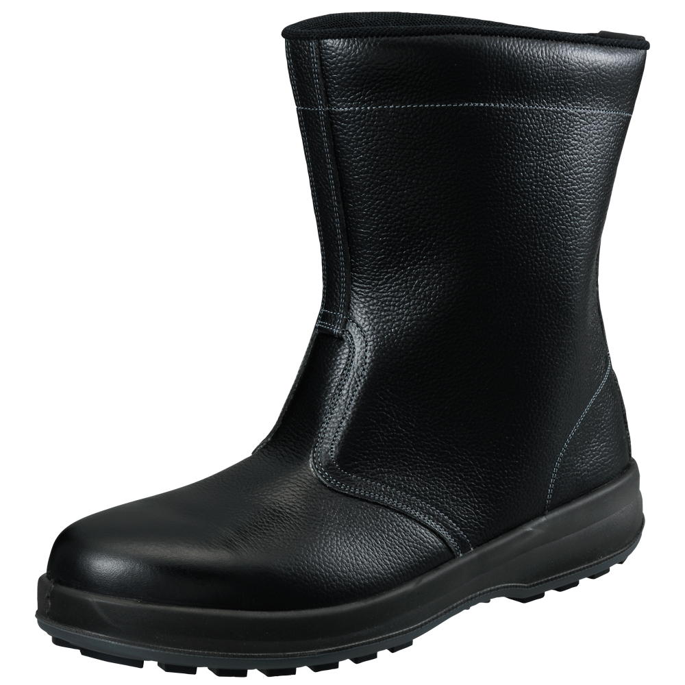 シモン 安全靴 半長靴 JIS規格 耐滑 耐油 快適 軽量 クッション 長靴 WS44 黒 27.5 cm - 3